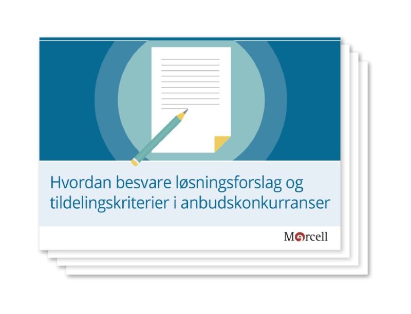 Hvordan besvare løsningsforslag og tildelingskriterier i anbudskonkurranser