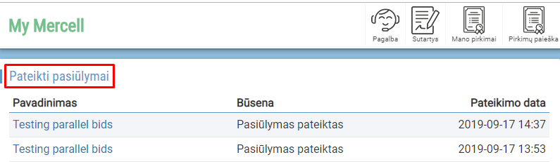 7 žingsnis - pasiūlymo koregavimas