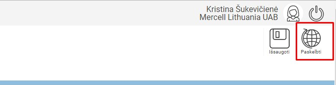 3. Paskelbkite užklausą