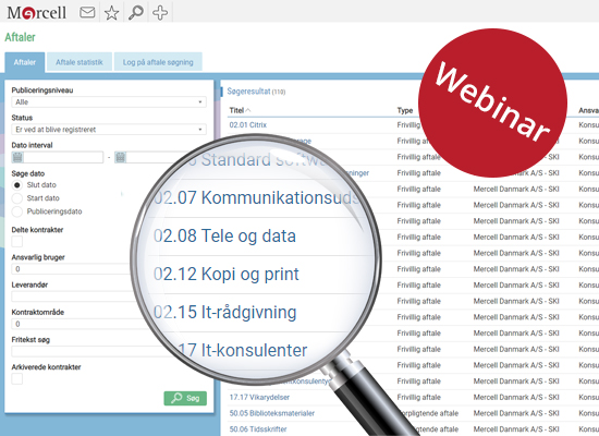 Webinar: Mercell Leverandørregister og SKI-aftaler